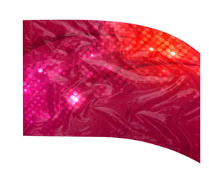 Glamour Digital Color Guard Flag-Red-Styleplus-SMITH WALBRIDGE BAND PRODUCTS