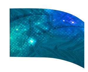 Glamour Digital Color Guard Flag-Turquoise-Styleplus-SMITH WALBRIDGE BAND PRODUCTS