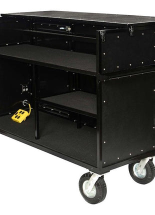 Enclosed Synth Cart with Shock Mount 12U Rack - by Corps Design-Corps Design-SMITH WALBRIDGE BAND PRODUCTS