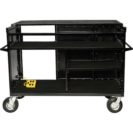 Enclosed Synth Cart with Shock Mount 12U Rack - by Corps Design-Corps Design-SMITH WALBRIDGE BAND PRODUCTS