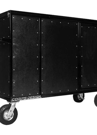 Enclosed Synth Cart with Shock Mount 12U Rack - by Corps Design-Corps Design-SMITH WALBRIDGE BAND PRODUCTS