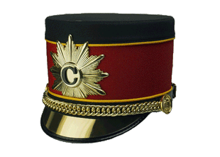 Flat Top Shako - 2190 Marching Headwear-SHAKOMASTER-SMITH WALBRIDGE BAND PRODUCTS