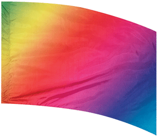 Multi Shaded Color Guard Flag #04-Styleplus-SMITH WALBRIDGE BAND PRODUCTS
