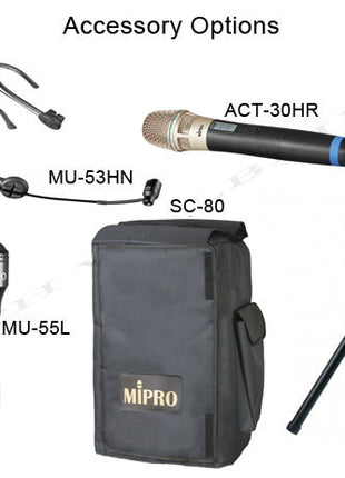 Mipro MA-707 Portable Wireless PA System-Single Channel w/CD-USB Player-Mipro-SMITH WALBRIDGE BAND PRODUCTS