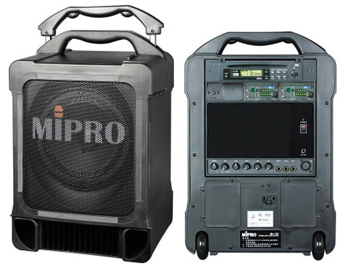 Mipro MA-707 Portable Wireless PA System-Single Channel w/CD-USB Player ...