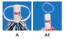 Plastic Narrow Cut Poms Half & Half-Pepco Poms-SMITH WALBRIDGE BAND PRODUCTS