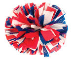Plastic Super Wide Poms Three Color Mixed-Pepco Poms-SMITH WALBRIDGE BAND PRODUCTS