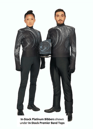 Styleplus Unisex In-Stock Platinum Bibber - Black-Styleplus-SMITH WALBRIDGE BAND PRODUCTS