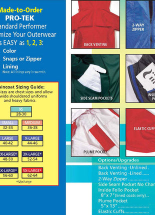 PRO-TEK Standard Performer All Weather Coat-Styleplus-SMITH WALBRIDGE BAND PRODUCTS