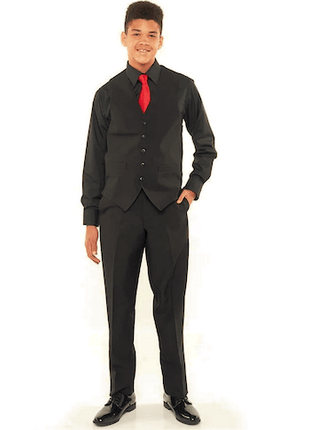 Riley Dress Black Shirt, Vest and Pants Package-Cousins Concert Attire-SMITH WALBRIDGE BAND PRODUCTS
