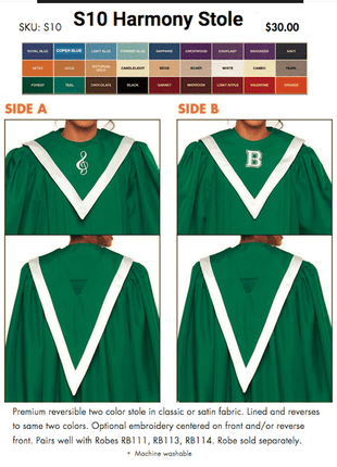 Angelica Concert Robe-Cousins Concert Attire-SMITH WALBRIDGE BAND PRODUCTS