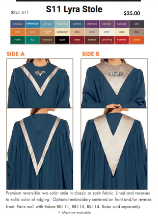 Angelica Concert Robe-Cousins Concert Attire-SMITH WALBRIDGE BAND PRODUCTS