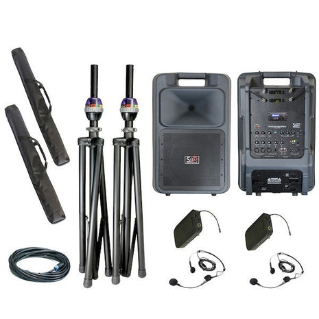 Sound Projections SM-5 Dual UHF Headset Wireless OPT-600 Bluetooth & Comp Speaker-SOUND PROJECTIONS-SMITH WALBRIDGE BAND PRODUCTS