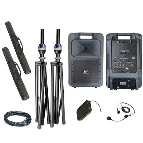 Sound Projections SM-5 Deluxe Headset Wireless OPT-600 package with Comp Speaker-SOUND PROJECTIONS-SMITH WALBRIDGE BAND PRODUCTS