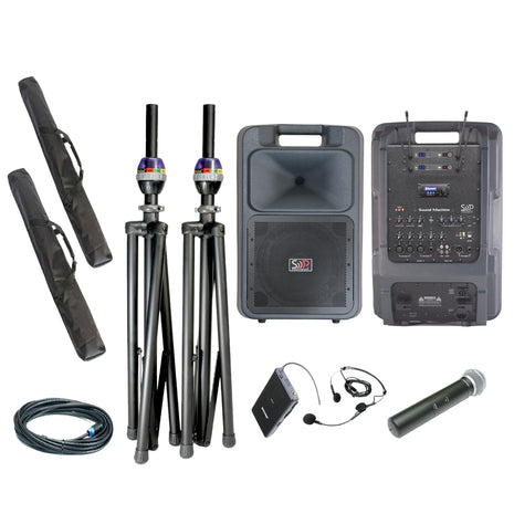 Sound Projections SM-5 Deluxe 60ch Digital Headset & Handheld Wireless OPT-600 w/Comp Speaker-SOUND PROJECTIONS-SMITH WALBRIDGE BAND PRODUCTS