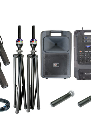 Sound Projections SM-5 Deluxe Dual 60ch Digital Handheld Wireless OPT-600 w/Companion Speaker-SOUND PROJECTIONS-SMITH WALBRIDGE BAND PRODUCTS