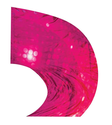 Glamour Super Swing Digital Flag - Magenta-Styleplus-SMITH WALBRIDGE BAND PRODUCTS