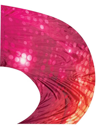 Glamour Super Swing Digital Flag - Orange-Styleplus-SMITH WALBRIDGE BAND PRODUCTS