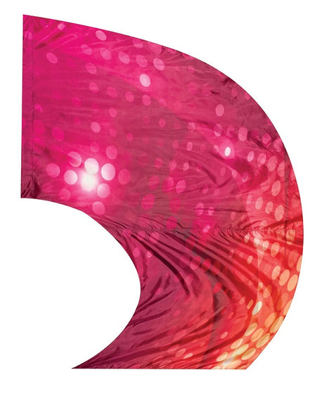 Glamour Super Swing Digital Flag - Orange-Styleplus-SMITH WALBRIDGE BAND PRODUCTS