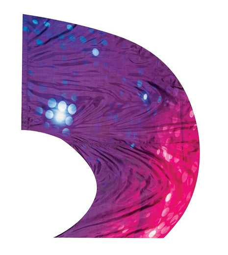 Glamour Super Swing Digital Flag - Purple-Styleplus-SMITH WALBRIDGE BAND PRODUCTS