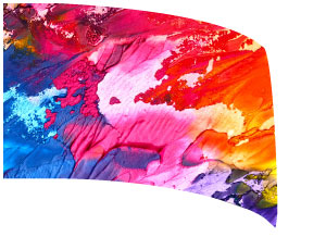 Custom Standard Digital Guard Flag SW101 - Abstract art theme-Winter Guard Tarps-SMITH WALBRIDGE BAND PRODUCTS