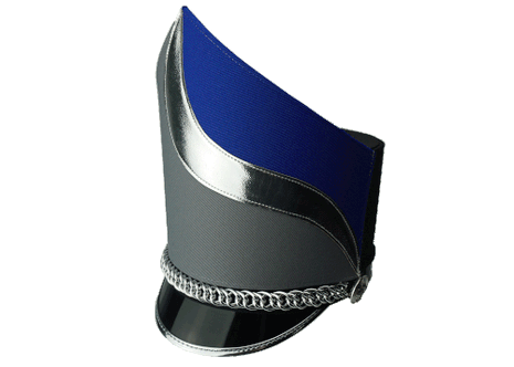 Shako With Removable Wrap - 4091 Marching Headwear-SHAKOMASTER-SMITH WALBRIDGE BAND PRODUCTS