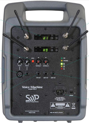 Sound Projections Voice Machine VM-2 Dual Bodypack Wireless Package-SOUND PROJECTIONS-SMITH WALBRIDGE BAND PRODUCTS