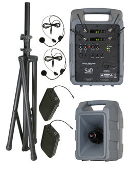 Sound Projections Voice Machine VM-2 Dual Bodypack Wireless Package-SOUND PROJECTIONS-SMITH WALBRIDGE BAND PRODUCTS