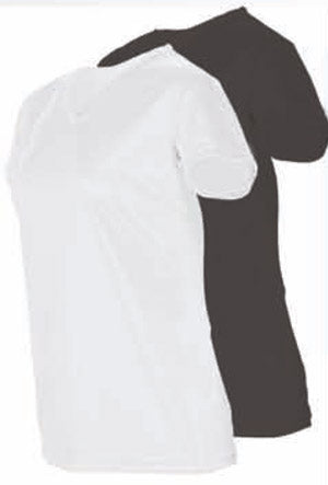 StylePlus CorElements Womens V-Neck Short Sleeve Shirt 