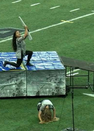 Mobile Stage Box Ramp With Steps for marching field shows- by Corps Design-Corps Design-SMITH WALBRIDGE BAND PRODUCTS