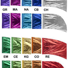Lava Lamé Color Guard Flags (made-to-order)-Director's Showcase-SMITH WALBRIDGE BAND PRODUCTS
