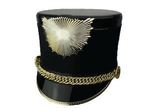 Military Academy Shako - 2061 Marching Headwear-SHAKOMASTER-SMITH WALBRIDGE BAND PRODUCTS