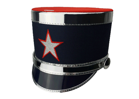 Flat Top Shako - 2193 Marching Headwear-SHAKOMASTER-SMITH WALBRIDGE BAND PRODUCTS