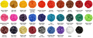 Plastic Show Pom Balls Three Color Mixed-Pepco Poms-SMITH WALBRIDGE BAND PRODUCTS