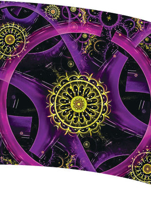 Custom Standard Digital Guard Flag SW105 - Fractal Art-Winter Guard Tarps-SMITH WALBRIDGE BAND PRODUCTS