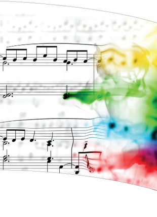 Custom Standard Digital Guard Flag SW141 - Music With Colors Theme-Winter Guard Tarps-SMITH WALBRIDGE BAND PRODUCTS
