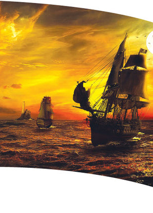 Custom Standard Digital Guard Flag SW147- Pirate theme-Winter Guard Tarps-SMITH WALBRIDGE BAND PRODUCTS