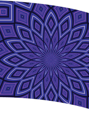 Custom Standard Digital Guard Flag SW165 - kaleidoscope-Winter Guard Tarps-SMITH WALBRIDGE BAND PRODUCTS