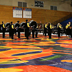 Custom Floor Tarp for Winter Guard, Indoor Percussion, and Field-Winter Guard Tarps-SMITH WALBRIDGE BAND PRODUCTS