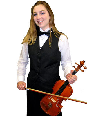 Concert Wear Women's Tuxedo Vest-SW Concert Wear-SMITH WALBRIDGE BAND PRODUCTS