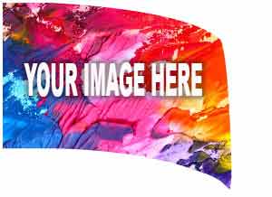 Custom Digital Flag-36 x 54- Customer Provided Artwork-Winter Guard Tarps-SMITH WALBRIDGE BAND PRODUCTS